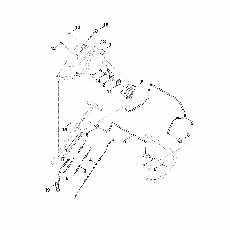 A - Guidon part haut