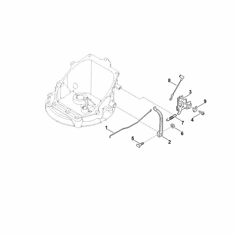 E - Tringlerie du régulateur
