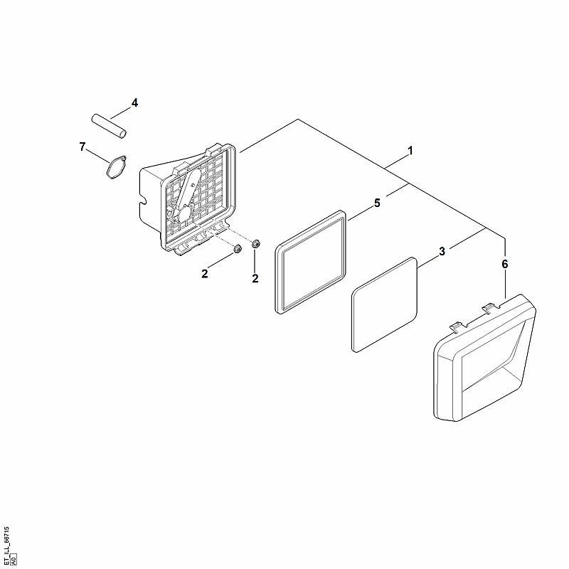 B - Filtre à air