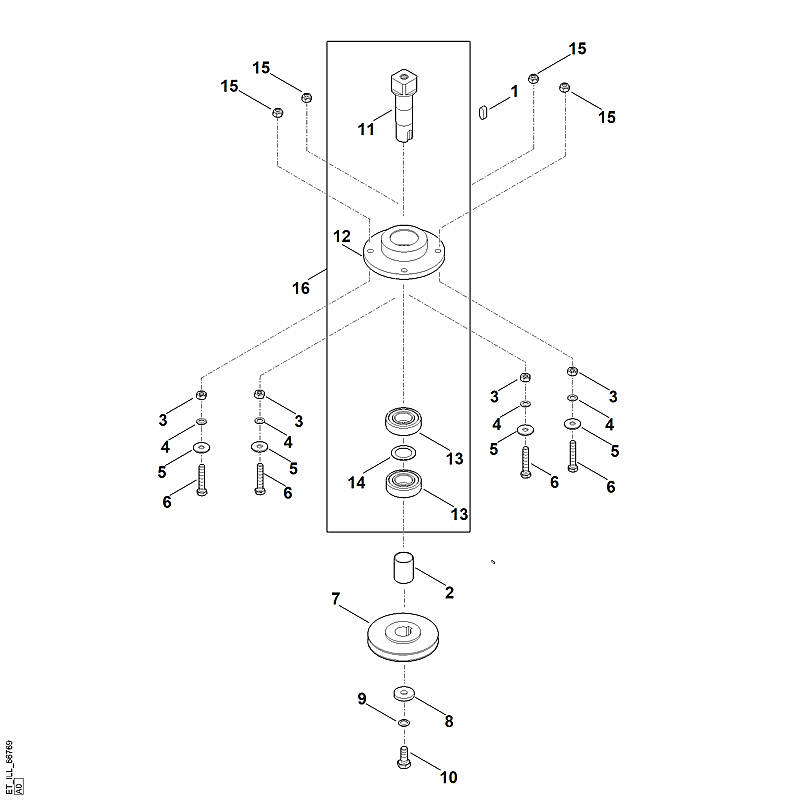 F - Arbre porte-lames