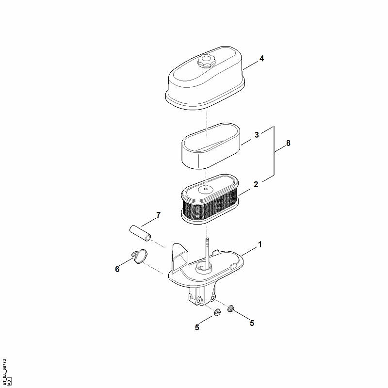 B - Filtre à air