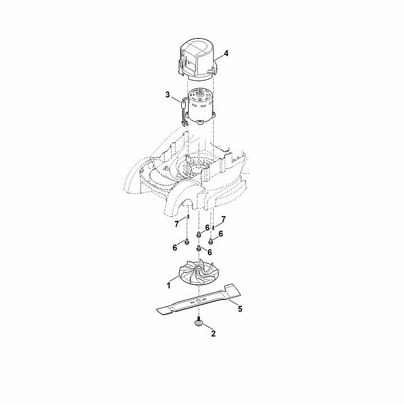 D - Moteur, lame