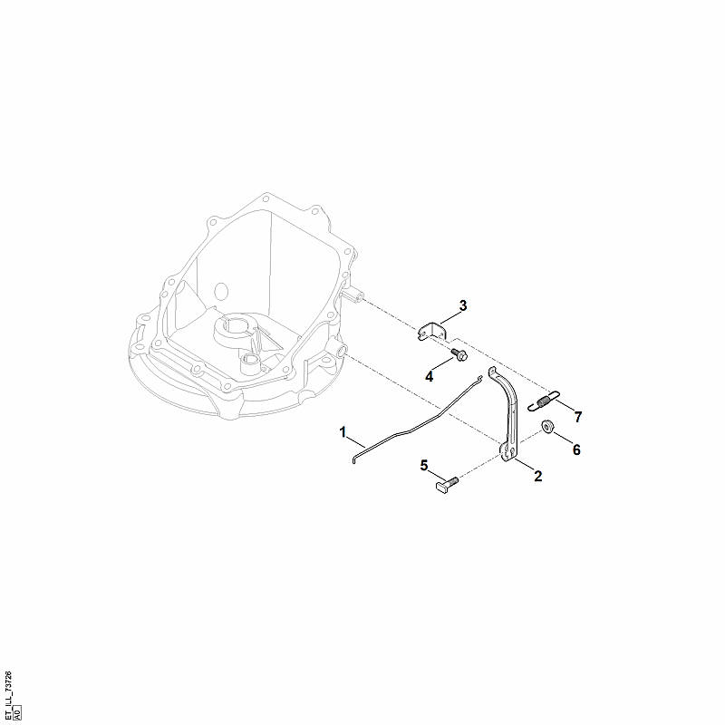 E - Tringlerie du régulateur