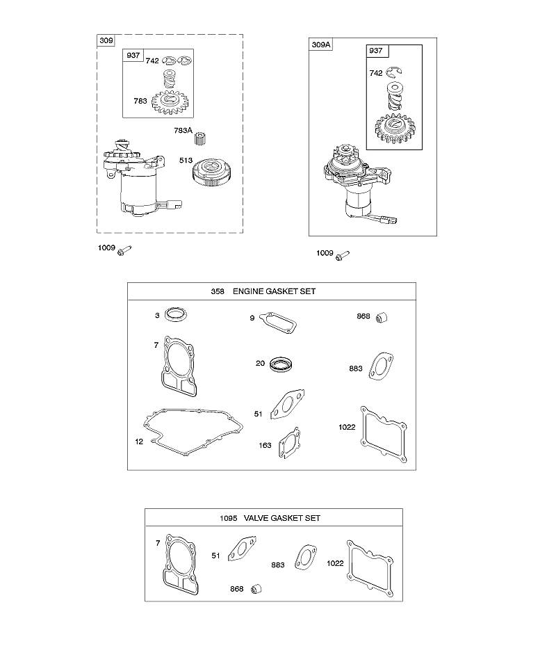 F - Démarreur électrique/jeux de joints