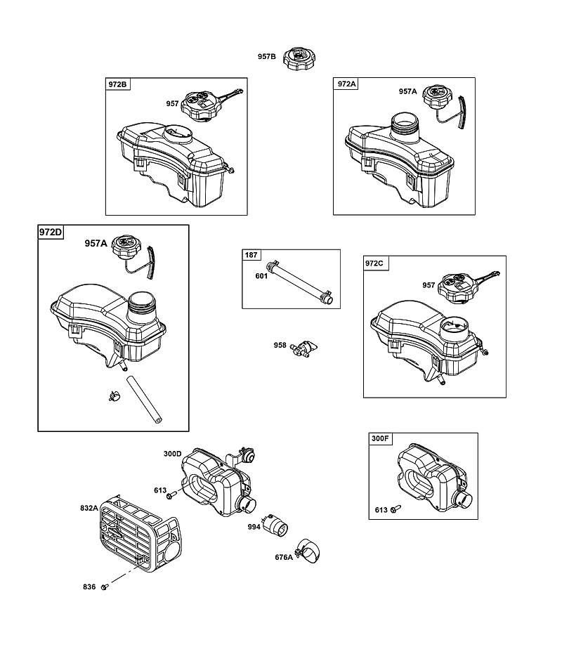 G - Système d'échappement, alimentation en carburant