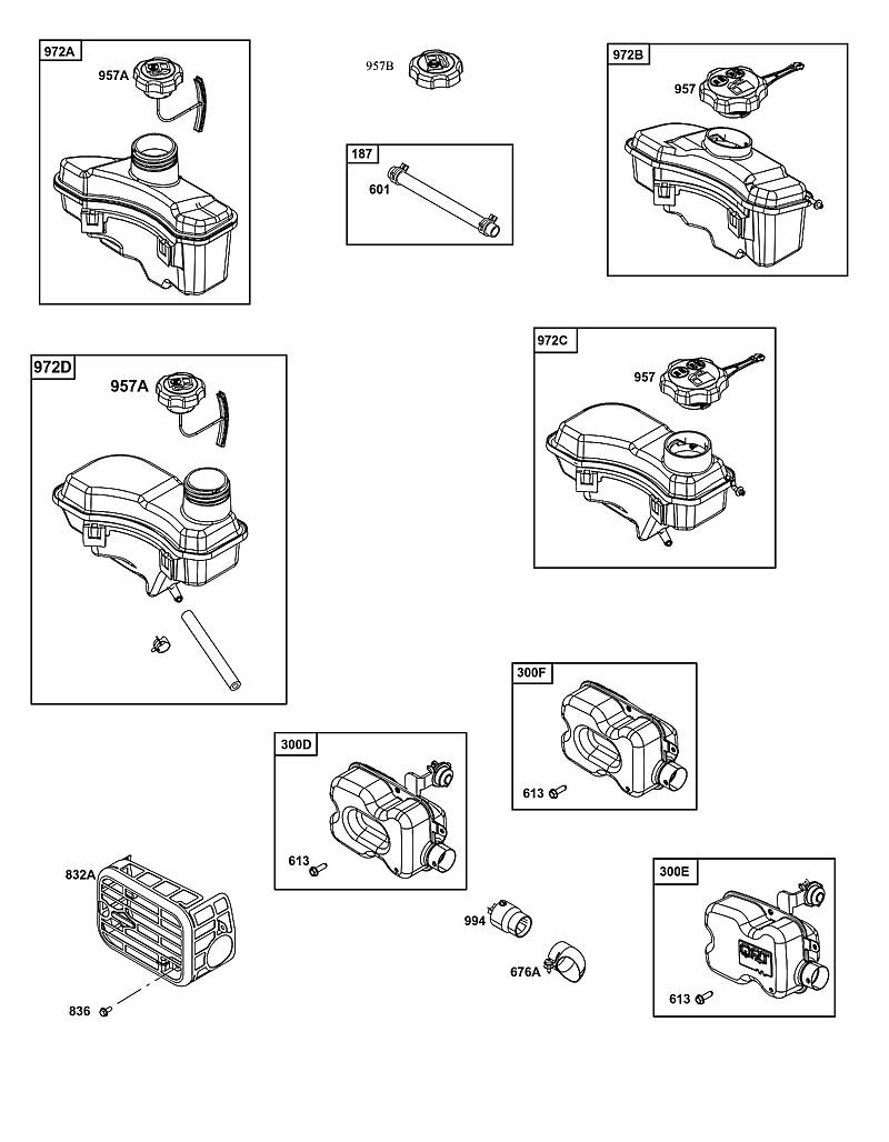 H - Système d'échappement, alimentation en carburant