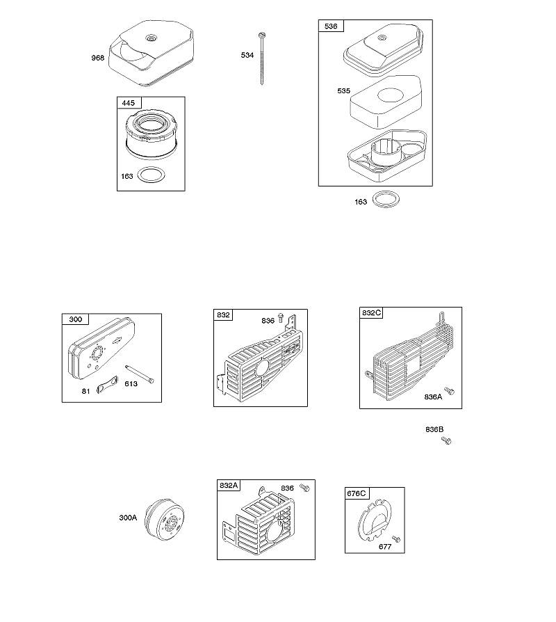 A - Filtre à air, système d'échappement