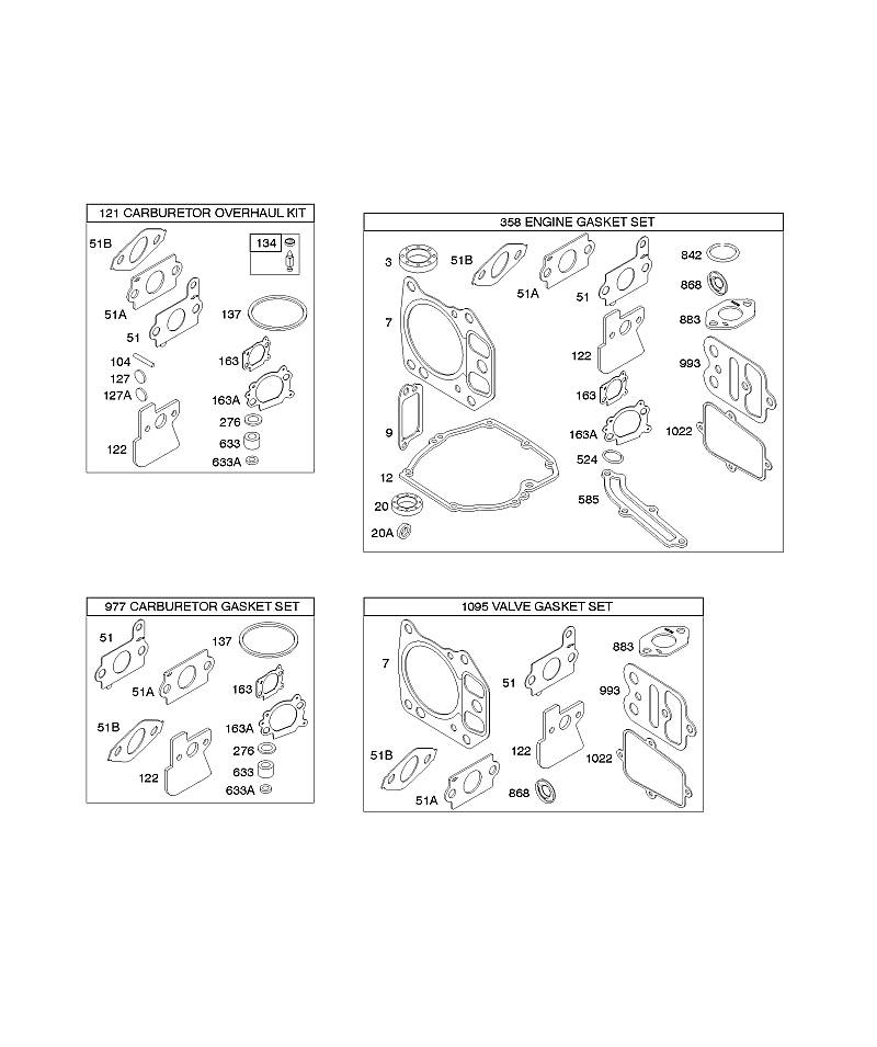 G - Kits/jeux de joints