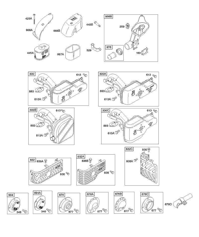 A - Filtre à air, système d'échappement