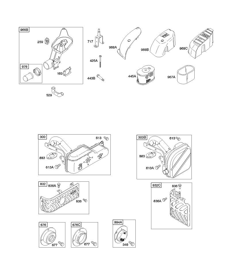 A - Filtre à air, système d'échappement