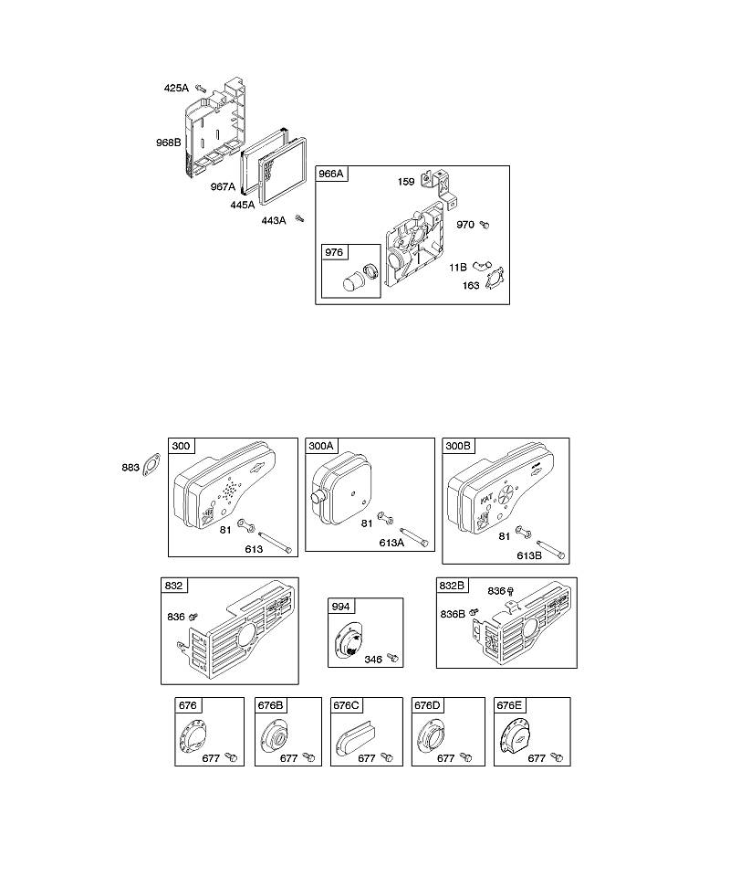 A - Filtre à air, système d'échappement