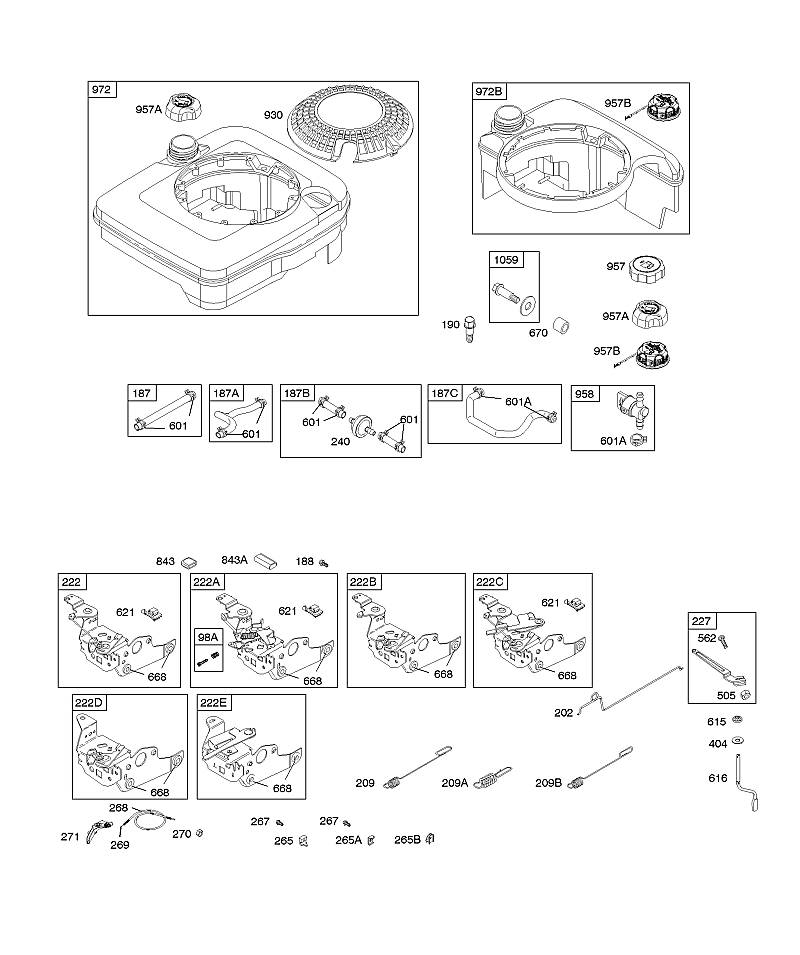 F - Commandes, alimentation en carburant, ressort du régulateur