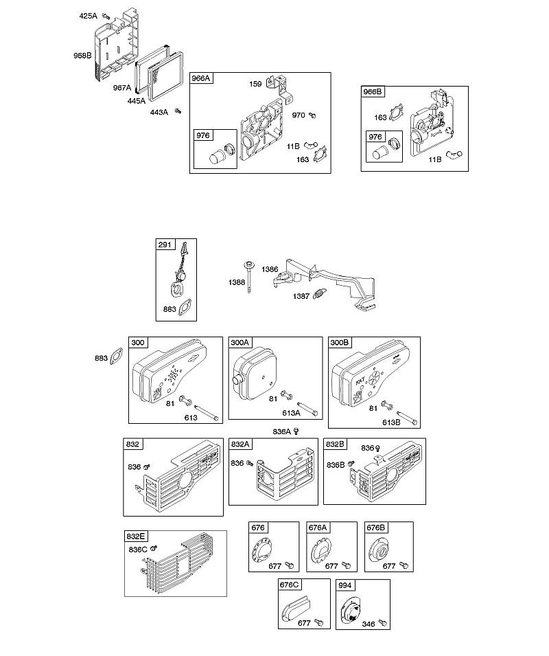 A - Filtre à air, système d'échappement