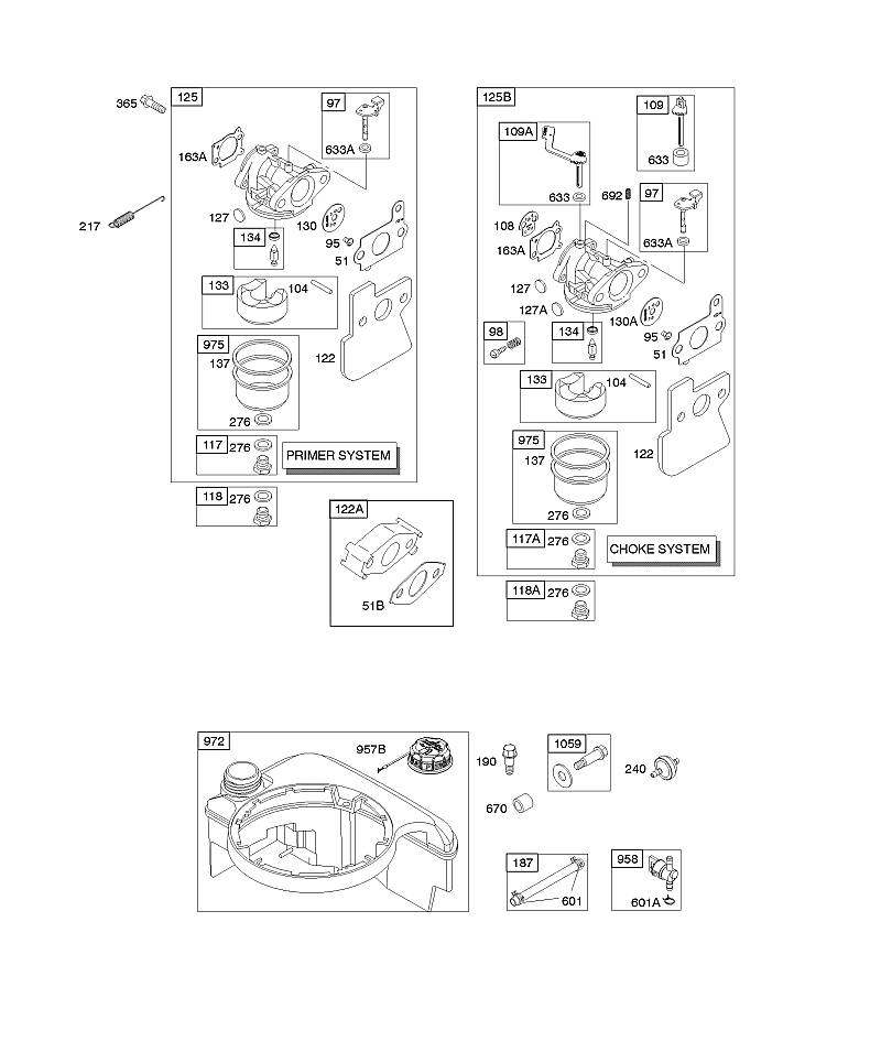 D - Carburateur, alimentation en carburant