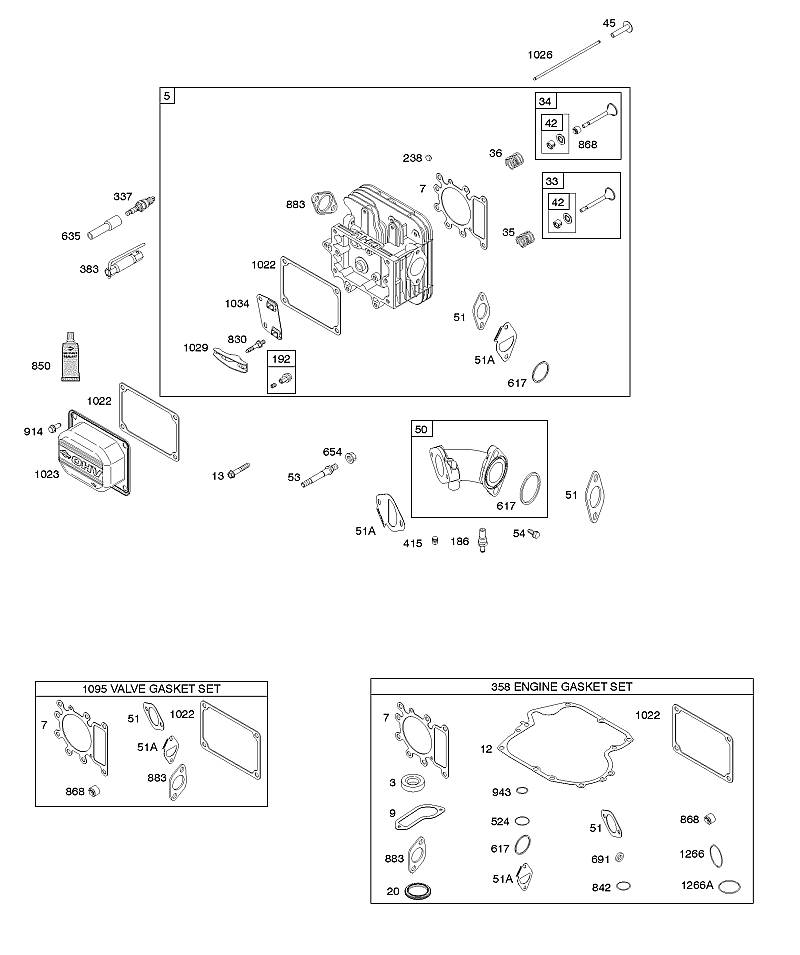 F - Culasse, jeu de joints - moteur, jeu de joints – soupape, collecteur d'admission, soupapes
