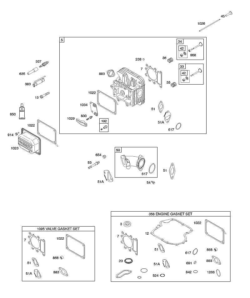 E - Culasse, jeu de joints - moteur, jeu de joints – soupape, collecteur d'admission, soupapes