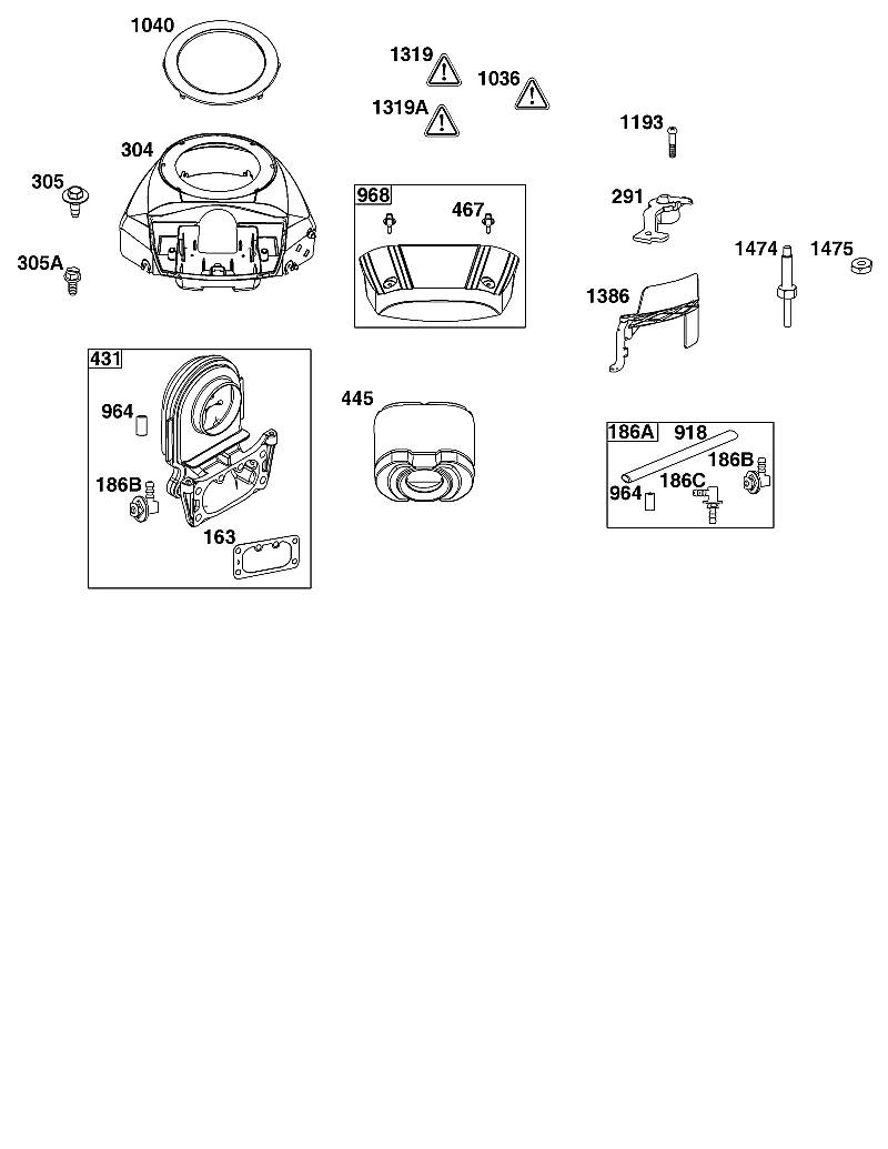 B - GROUPE CARTER DE VENTILATEUR ET FILTRE À AIR