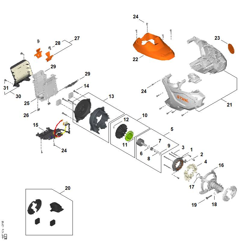 Moteur électrique, Carter moteur