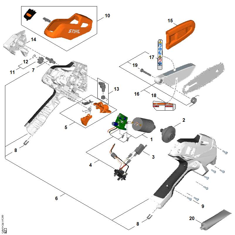 Pièces de rechange de Numéro de machine