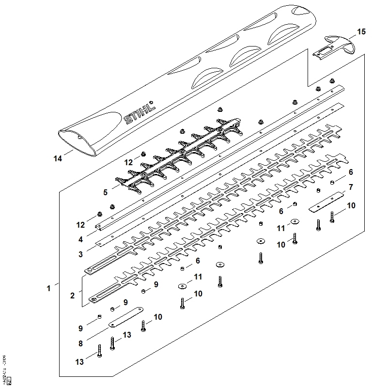 Barre de coupe 750 mm T