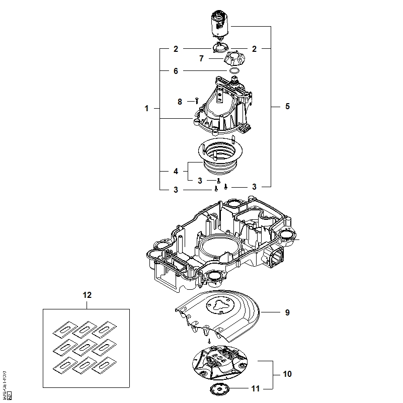 D - Plateau de coupe, réglage en hauteur
