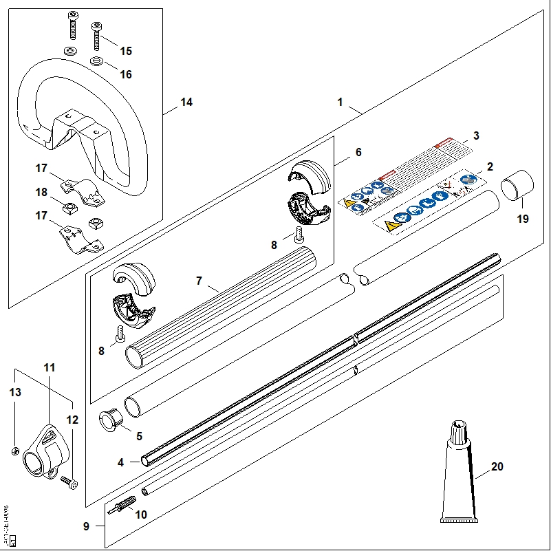 B - Tube complet
