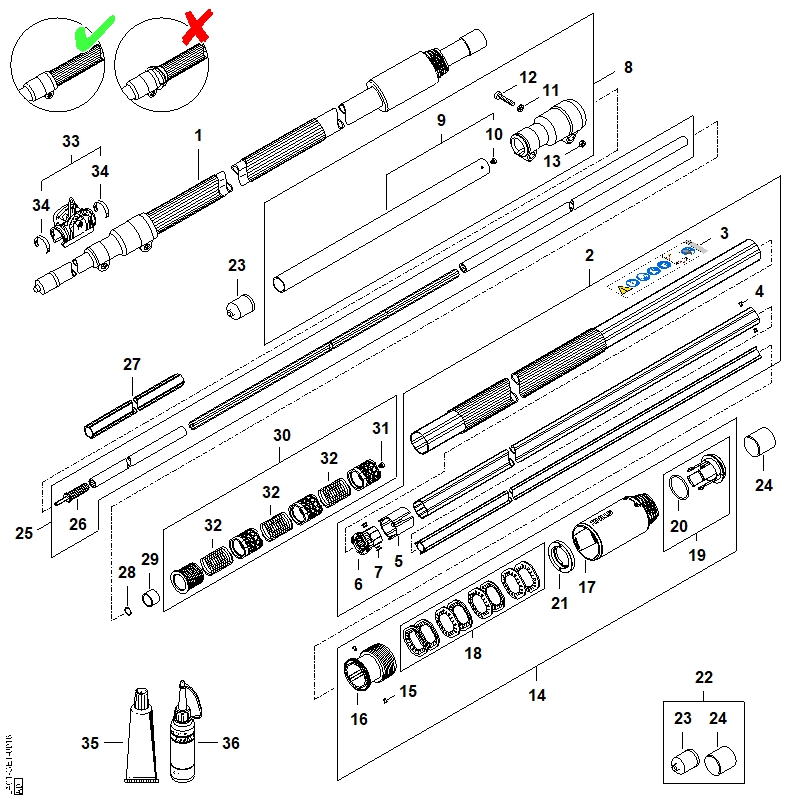 D - Tube complet