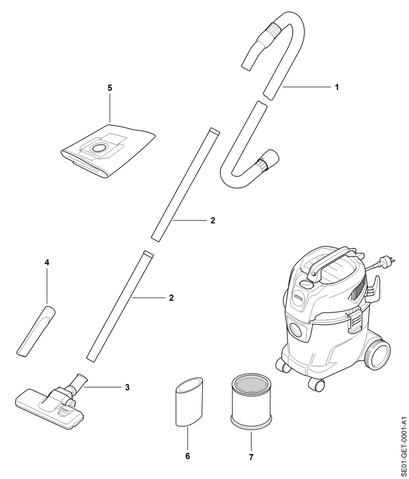 Outils, Accessoires optionnels