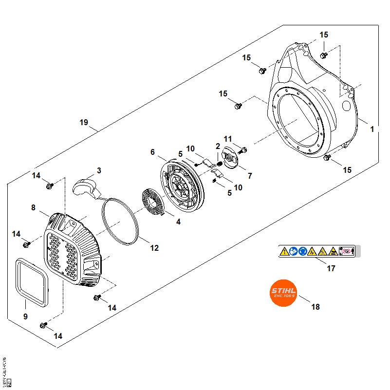 J - Système de démarrage, boîtier de ventilateur