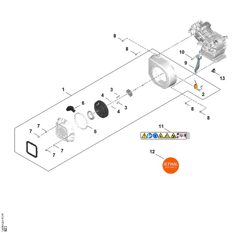 J - Système de démarrage, boîtier de ventilateur