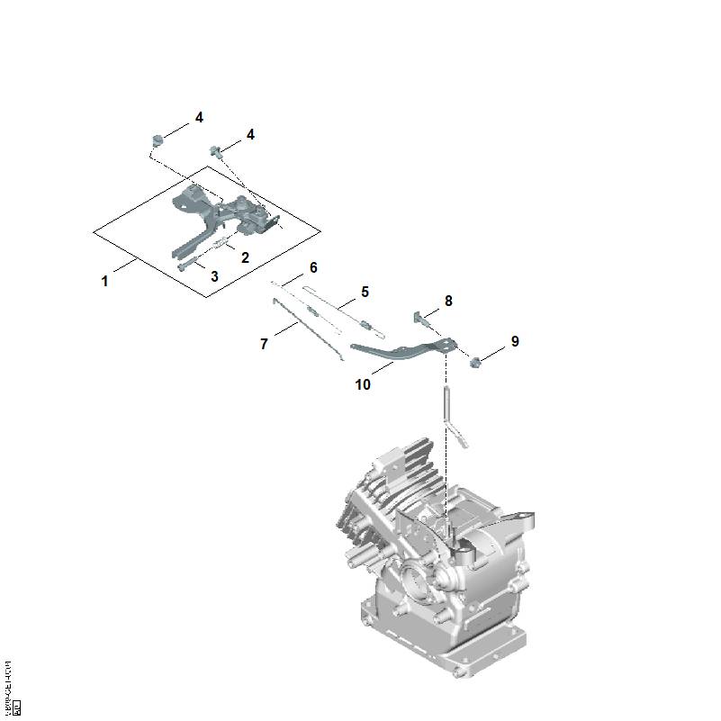 E - Tringlerie du régulateur