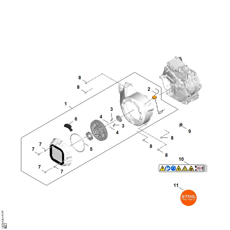 J - Système de démarrage, boîtier de ventilateur