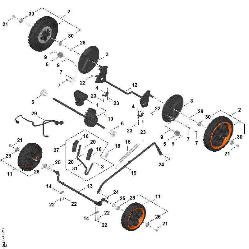 B - Entraînement, Transmission