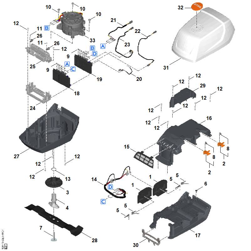 E - Moteur, lame