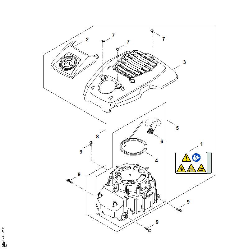 K - Système de démarrage, boîtier de ventilateur