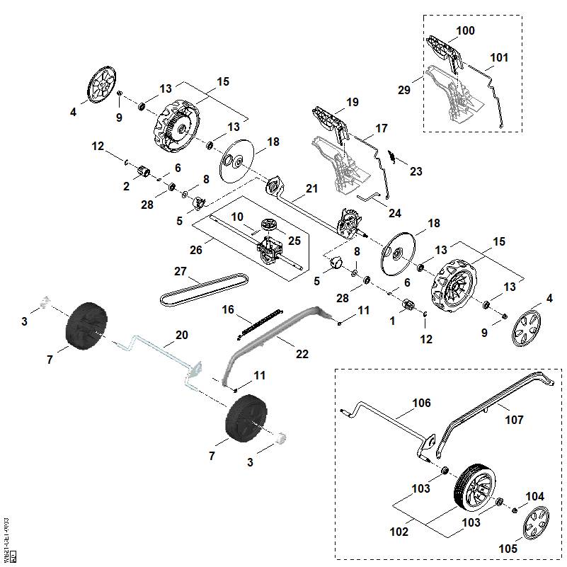 C - Entraînement, Transmission