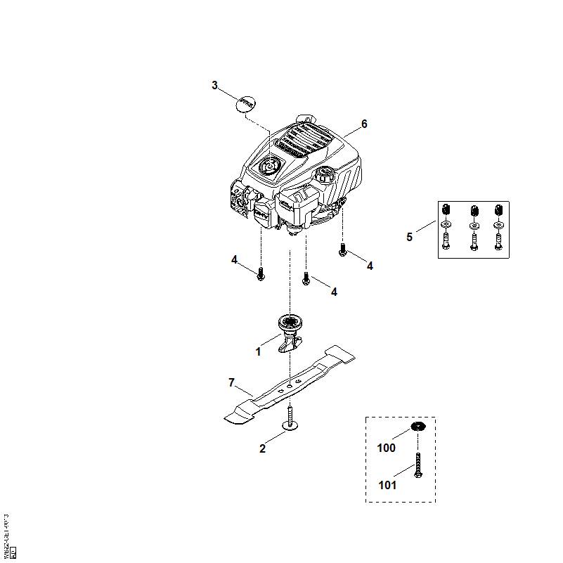 D - Moteur, lame